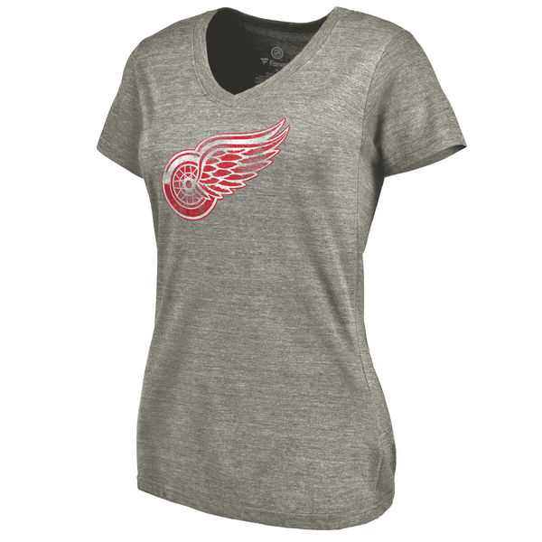 Women's Detroit Red Wings Distressed Team Logo Tri Blend V Neck T-Shirt Ash FengYun,We sell and wholesale Women's Detroit Red Wings Distressed Team Logo Tri Blend V Neck T-Shirt Ash FengYun on line form chian!